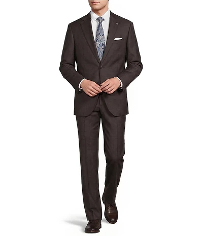 Cremieux Arthur Modern Fit Plaid Flat Front 2-Piece Suit