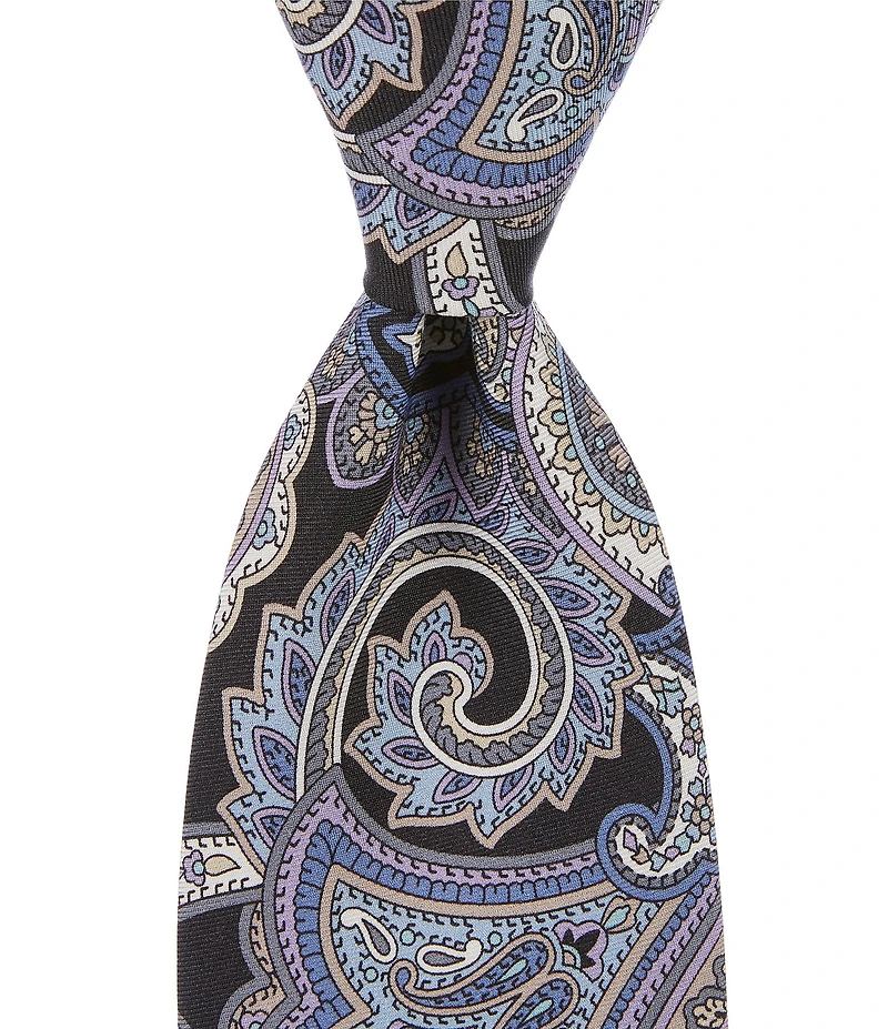 Cremieux Ashby Print Paisley 3 1/8#double; Woven Silk Tie