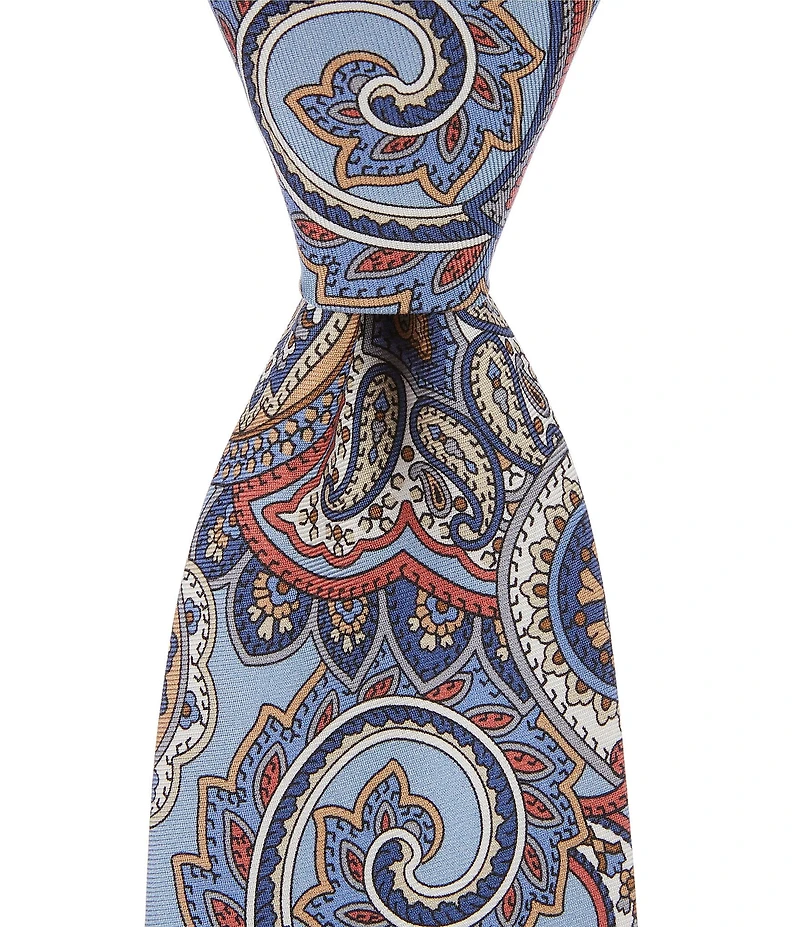 Cremieux Ashby Print Paisley 3 1/8#double; Woven Silk Tie