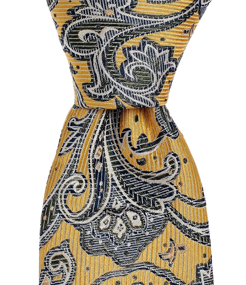 Cremieux Ashton Paisley 3 3/8#double; Woven Silk Tie