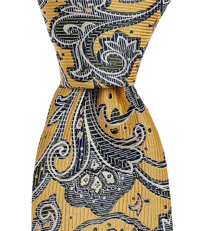 Cremieux Ashton Paisley 3 3/8#double; Woven Silk Tie