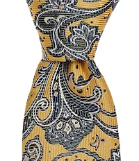 Cremieux Ashton Paisley 3 3/8#double; Woven Silk Tie