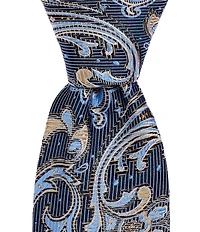 Cremieux Ashton Paisley 3 3/8#double; Woven Silk Tie