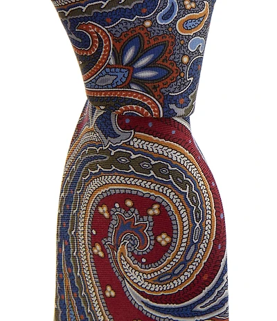 Cremieux Autry Paisley 3 3/8#double; Woven Silk Tie