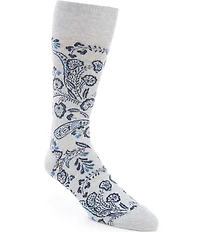 Cremieux Batik Floral Crew Dress Socks