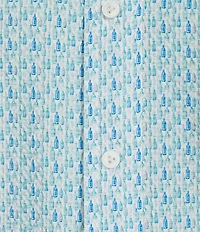 Cremieux Big & Tall Blue Label Drink Print Seersucker Performance Short Sleeve Woven Shirt