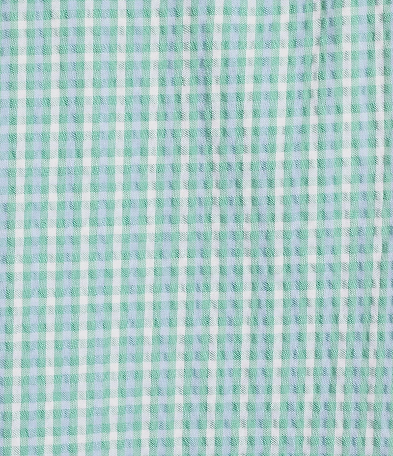 Cremieux Big & Tall Blue Label Performance Short Sleeve Seersucker Gingham Shirt