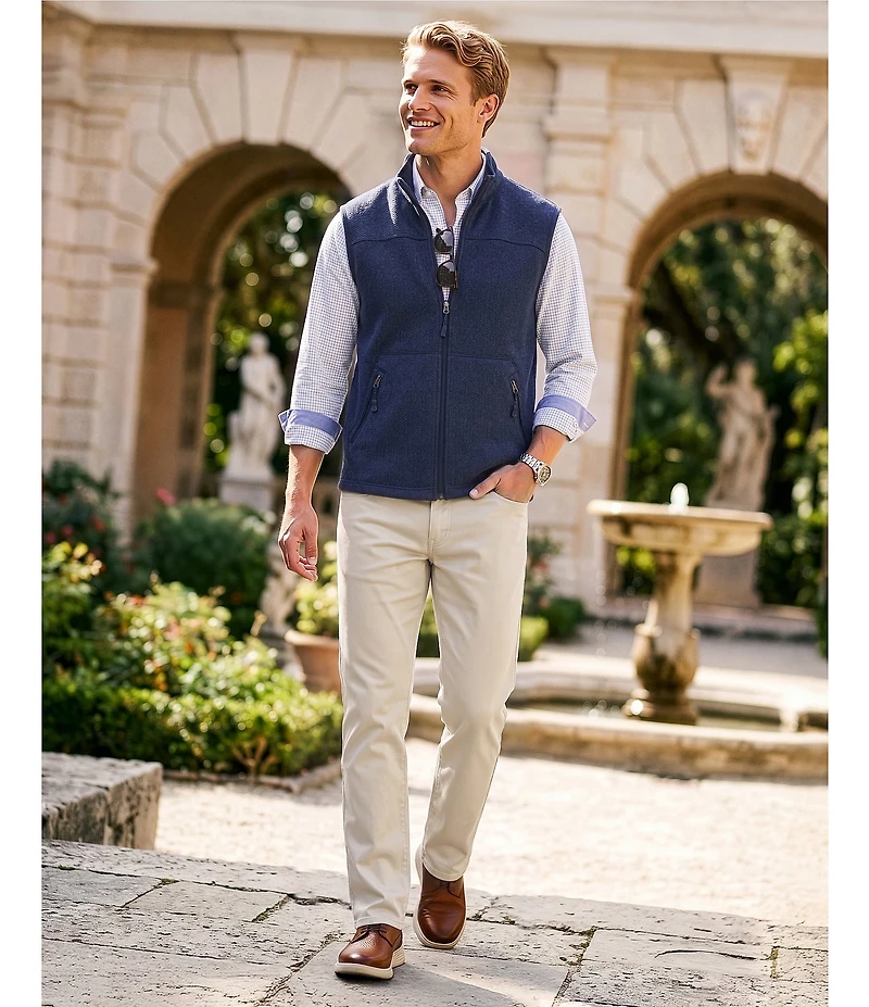 Cremieux Big & Tall Blue Label Textured Knit Vest