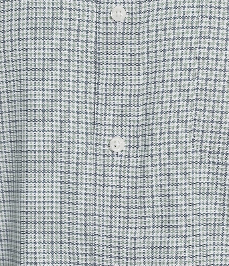 Cremieux Big & Tall Blue Label Washed Oxford Check Long Sleeve Woven Shirt