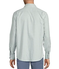 Cremieux Big & Tall Blue Label Washed Oxford Small Check Long Sleeve Woven Shirt