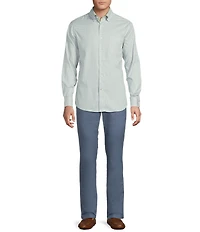 Cremieux Big & Tall Blue Label Washed Oxford Small Check Long Sleeve Woven Shirt