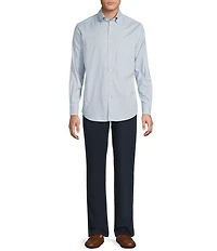 Cremieux Big & Tall Blue Label Washed Oxford Small Check Long Sleeve Woven Shirt