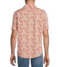 Cremieux Big & Tall Premium Denim Floral Short Sleeve Woven Shirt