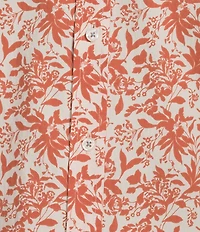 Cremieux Big & Tall Premium Denim Floral Short Sleeve Woven Shirt