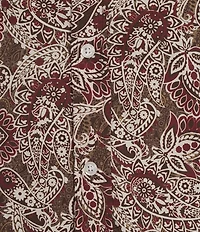 Cremieux Big & Tall Premium Denim Paisley Stretch Long Sleeve Woven Shirt