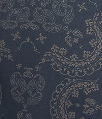 Cremieux Big & Tall Premium Denim Scarf Print Stretch Long Sleeve Woven Shirt