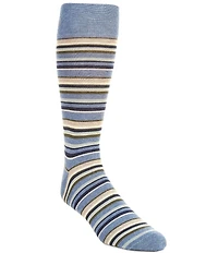 Cremieux Big & Tall Rochefort Striped Crew Dress Socks