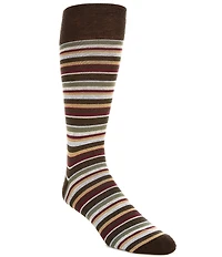 Cremieux Big & Tall Rochefort Striped Crew Dress Socks
