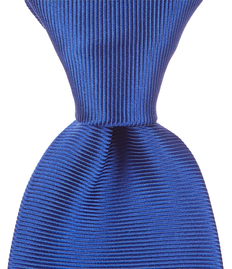 Cremieux Big & Tall Tulle Solid Traditional Woven Silk Tie