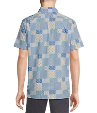 Cremieux Blue Label 25th Anniversary Collection Patchwork Short Sleeve Woven Shirt