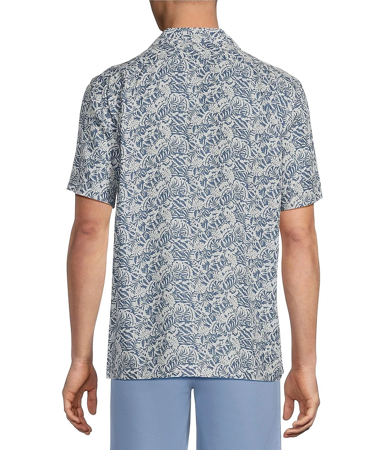 Cremieux Blue Label Beach Floral Print Short Sleeve Woven Camp Shirt