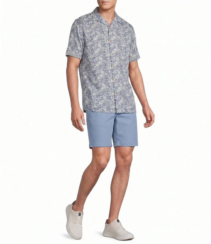Cremieux Blue Label Beach Floral Print Short Sleeve Woven Camp Shirt