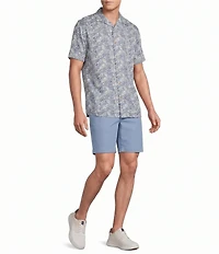 Cremieux Blue Label Beach Floral Print Short Sleeve Woven Camp Shirt