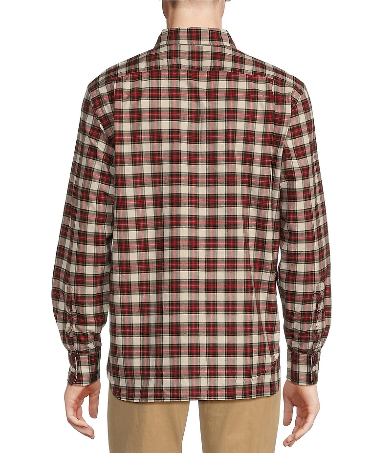 Cremieux Blue Label Big & Tall Classic Fit Plaid Oxford Long Sleeve Woven Shirt