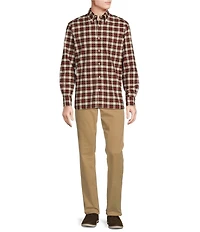 Cremieux Blue Label Big & Tall Classic Fit Plaid Oxford Long Sleeve Woven Shirt