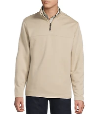 Cremieux Blue Label Big & Tall Diamond Textured Quarter-Zip Pullover