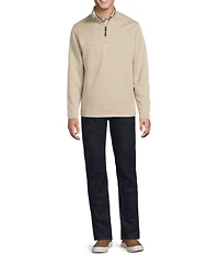Cremieux Blue Label Big & Tall Diamond Textured Quarter-Zip Pullover