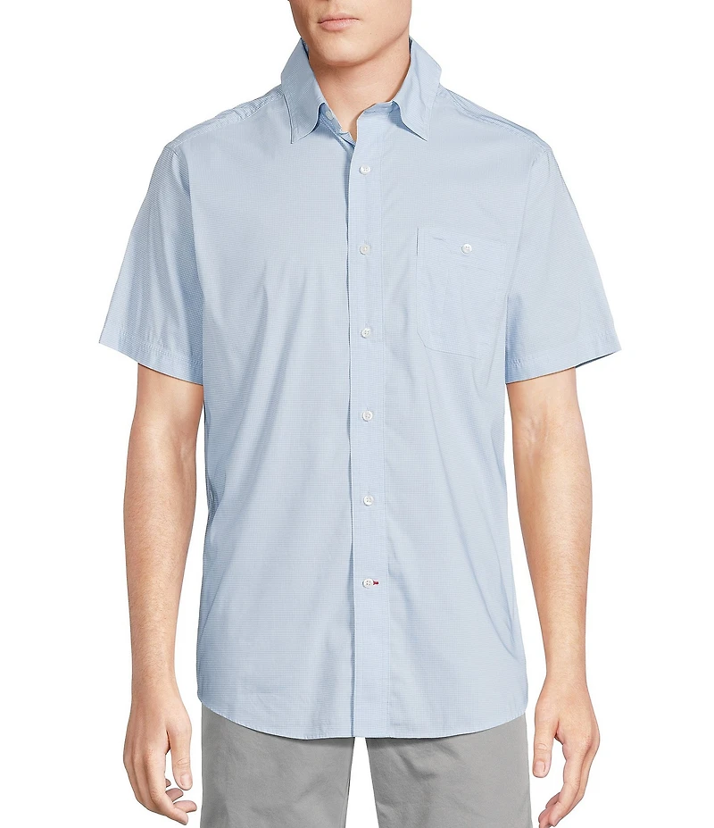 Cremieux Blue Label Big & Tall Performance Stretch Gingham Short Sleeve Woven Shirt