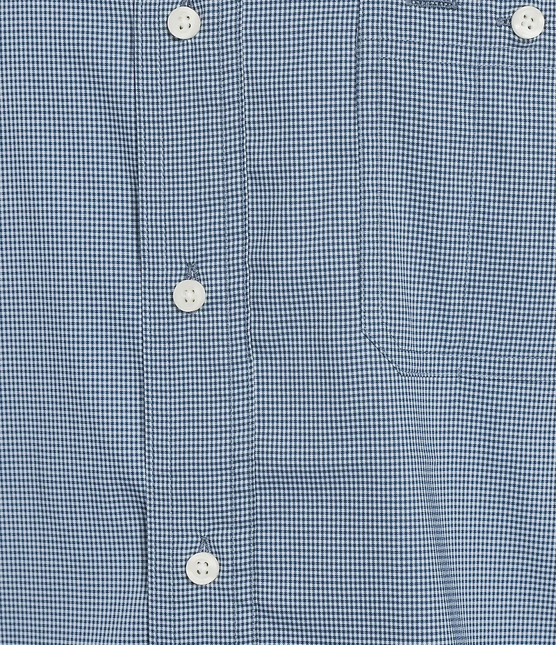 Cremieux Blue Label Big & Tall Performance Stretch Gingham Short Sleeve Woven Shirt