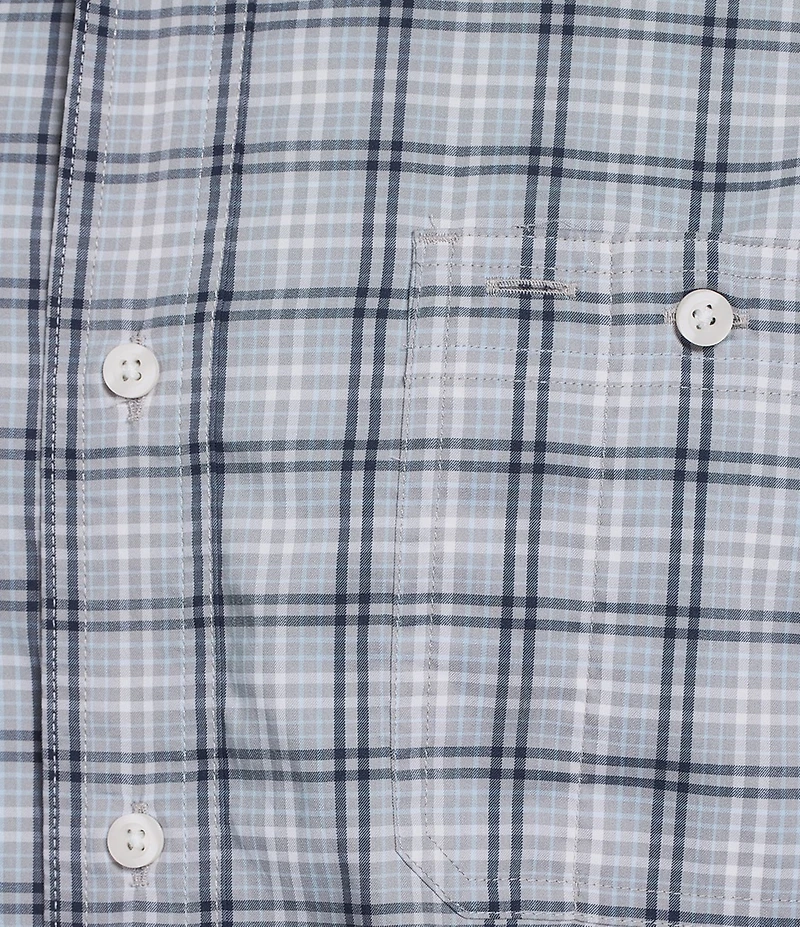 Cremieux Blue Label Big & Tall Performance Stretch Plaid Short Sleeve Woven Shirt