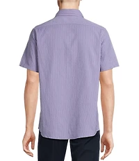 Cremieux Blue Label Big & Tall Performance Stretch Stripe Seersucker Short Sleeve Woven Shirt