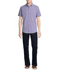 Cremieux Blue Label Big & Tall Performance Stretch Stripe Seersucker Short Sleeve Woven Shirt