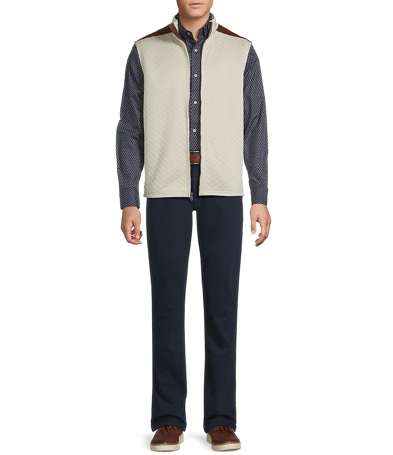 Cremieux Blue Label Big & Tall Quilted Sleeveless Full Zip Vest