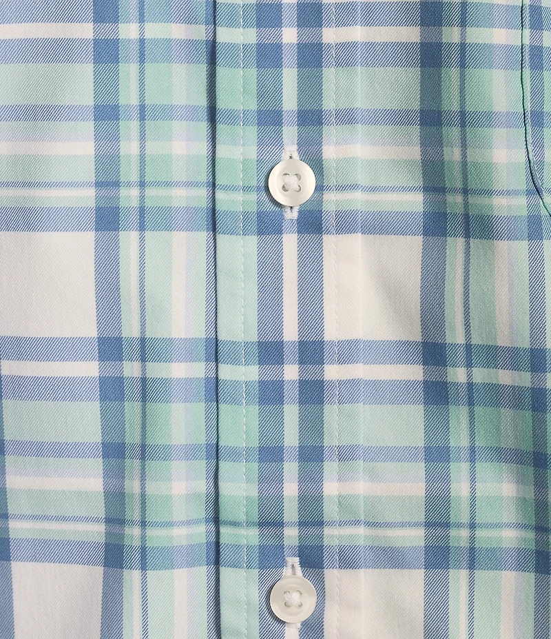 Cremieux Blue Label Brrr°® Royal Twill Pastel Plaid Short Sleeve Woven Shirt