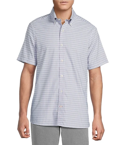Cremieux Blue Label Brrr Performance Plaid Short Sleeve Woven Shirt