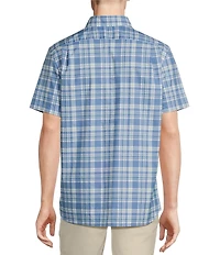 Cremieux Blue Label Brrr° Plaid Royal Short Sleeve Woven Shirt