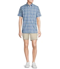 Cremieux Blue Label Brrr° Plaid Royal Short Sleeve Woven Shirt