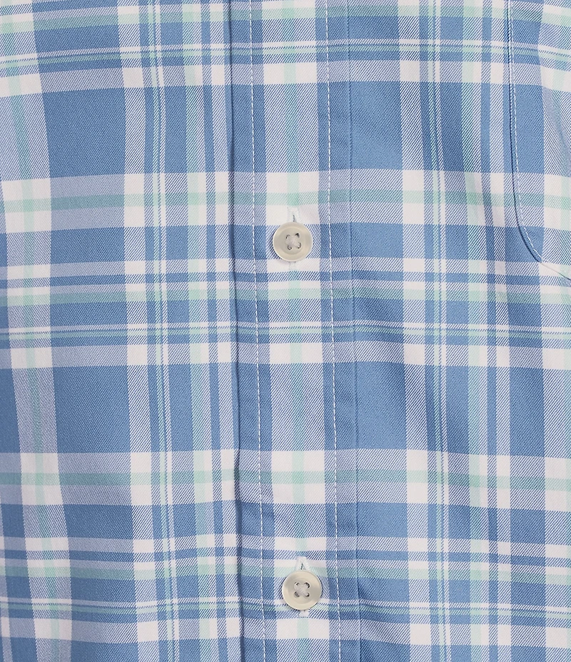 Cremieux Blue Label Brrr° Plaid Royal Short Sleeve Woven Shirt