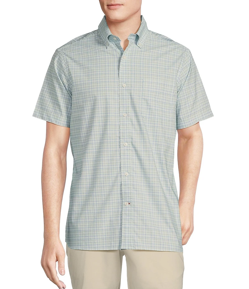 Cremieux Blue Label Brrr° Royal Twill Plaid Short Sleeve Woven Shirt