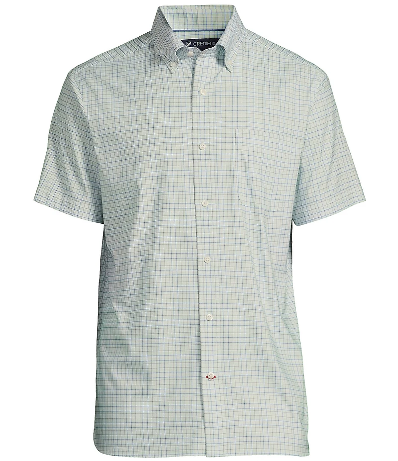 Cremieux Blue Label Brrr° Royal Twill Plaid Short Sleeve Woven Shirt