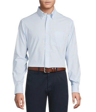 Cremieux Blue Label BRRR Twill Mini Check Long Sleeve Woven Shirt