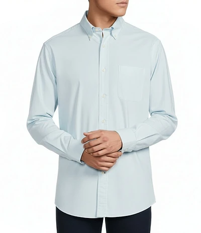 Cremieux Blue Label BRRR Twill Pinstripe Long Sleeve Woven Shirt