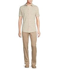 Cremieux Blue Label Cape Town Collection Floral Print Short Sleeve Knit Shirt