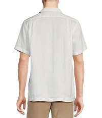 Cremieux Blue Label Cape Town Collection Landscape Print Short Sleeve Woven Camp Linen Shirt