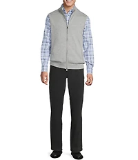 Cremieux Blue Label Cashmere Blend Full-Zip Mock Neck Sweater Vest