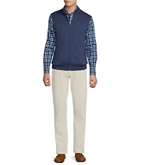 Cremieux Blue Label Cashmere Blend Full-Zip Mock Neck Sweater Vest